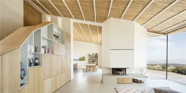 Дом в Мас Ноу - 05 AM Arquitectura в Испании - гостиная - камин