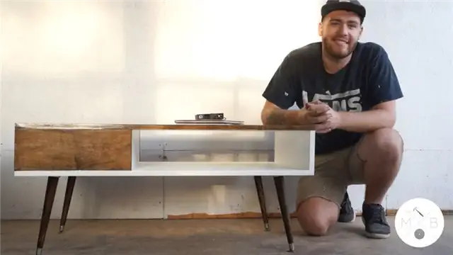 Кофейный столик в стиле Mid Century Modern DIY (своими руками)