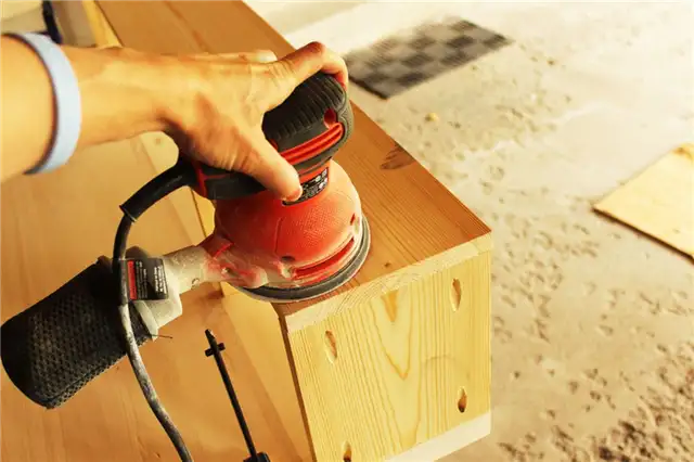 DIY (своими руками) Desk with Shelf Hairpin Legs - шлифовальная машина