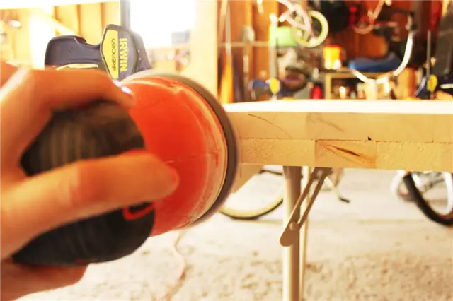DIY (своими руками) Desk with Shelf Hairpin Legs - отшлифуйте все