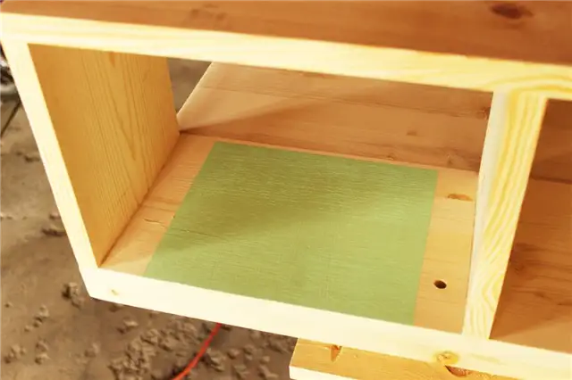 DIY (своими руками) Стол с полкой для шпилек - зашлифовать отверстие
