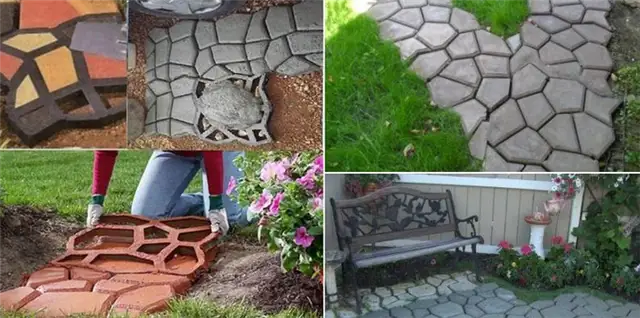 DIY (своими руками) простой шаблон брусчатки