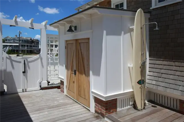 Lean to shed addition