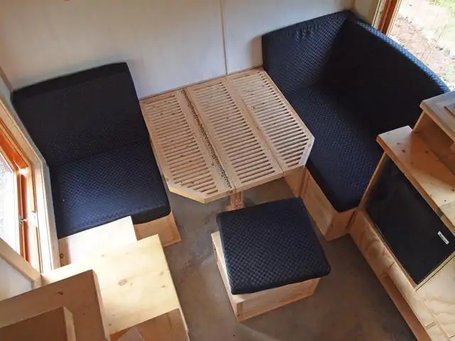 Toy Box Tiny Home on Wheels Dining