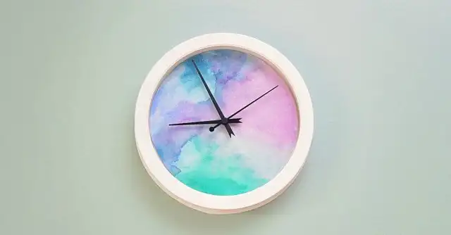 акварельные часы