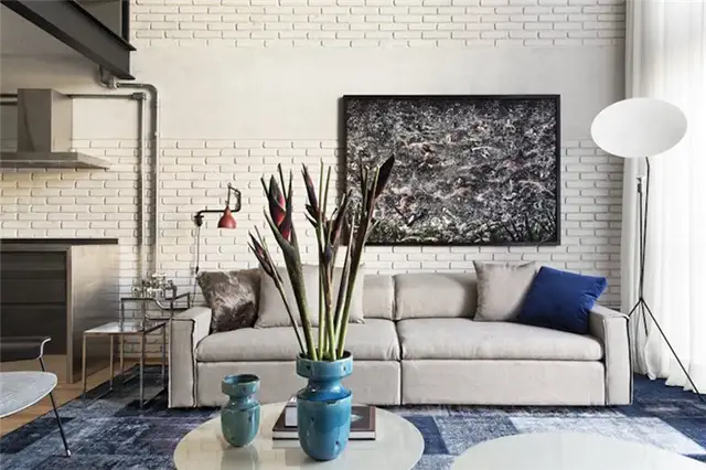 Кирпичная стена лофта Industrial Sao Paulo