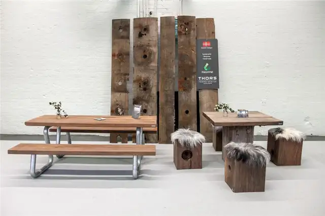 Мебель из восстановленного дерева Thors design