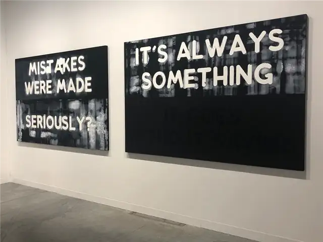 Черно-белое настенное искусство Mel Bochner