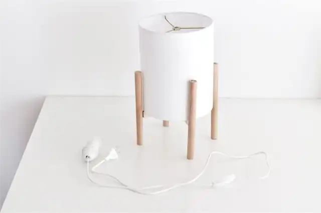 Современная лампа середины века DIY (своими руками)