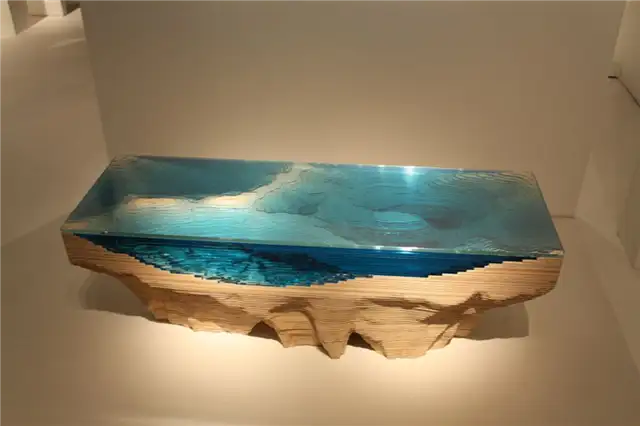 Sarah-Myerscough gallery pool resin table
