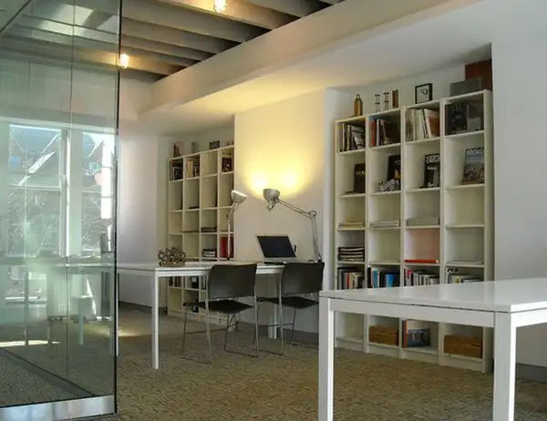 home-office-billy-bookcase-design-from-ikea