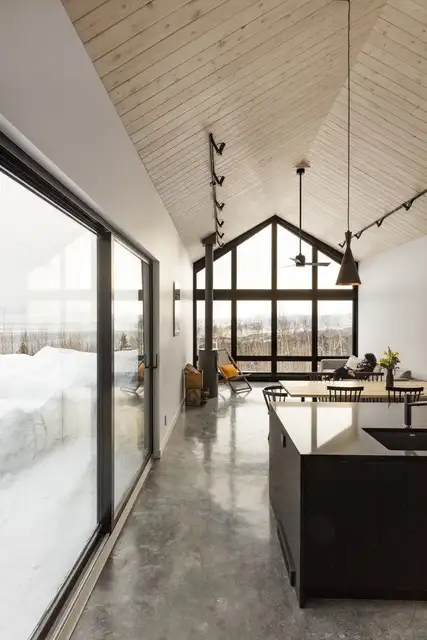 La malbaie Canada - Chalet du Bois Flotté - бетонный пол
