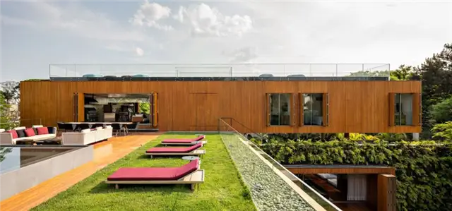 Сан-Паулу, Бразилия, дом Ибсена - крыша