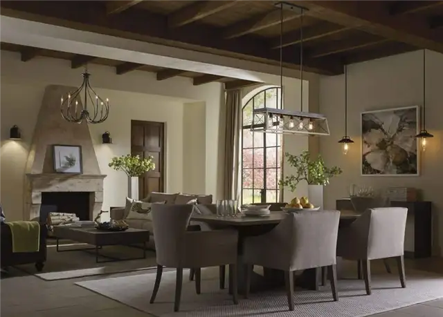 Линейная люстра Briarwood Antique Bronze Five-Light Linear Chandelier