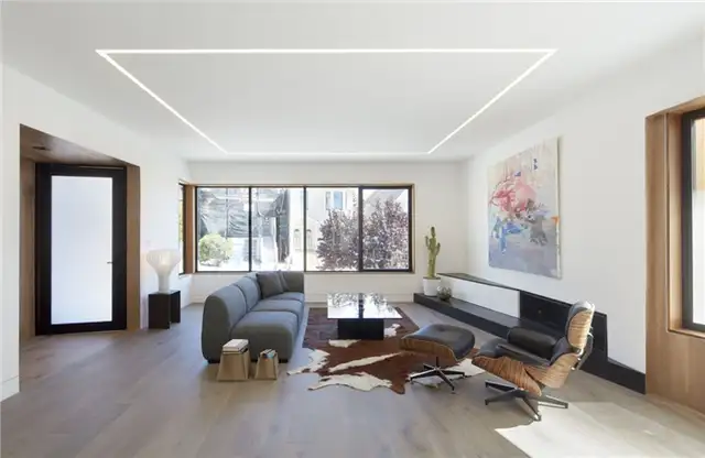 Современный дом в Сан-Франциско с фасадом Noe Valley от IwamotoScott Architecture - гостиная