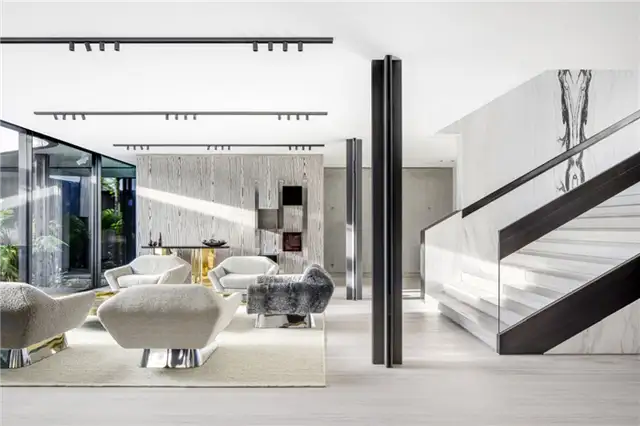 Вилла Courbe Swiss- SAOTA - гостиная