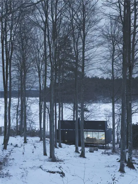 Приют Vipp во время зимы