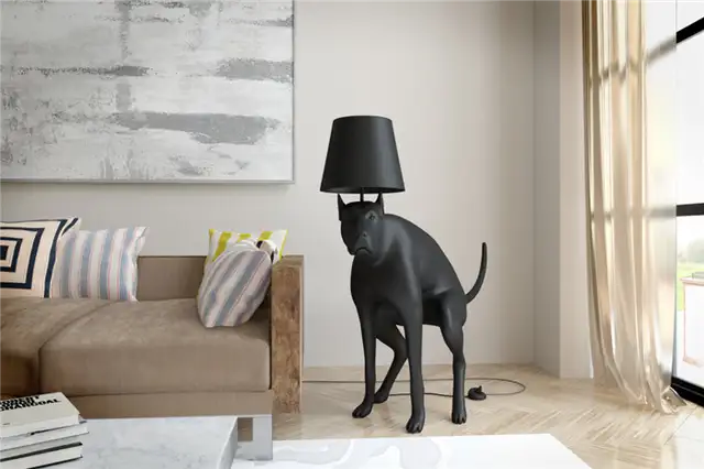 Черная напольная лампа Good Boy