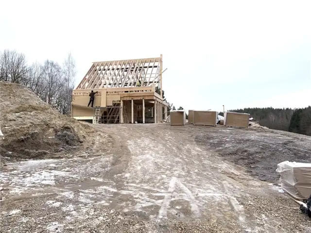 Кедровый дом в Вилиниусе с арками - строительный проект