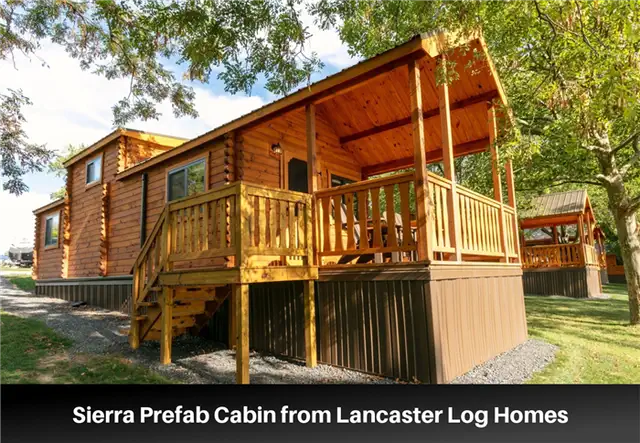 Сборный бревенчатый дом Sierra от Lancaster Log Homes