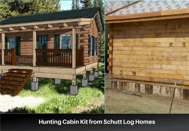 Комплект охотничьего домика от Schutt Log Homes