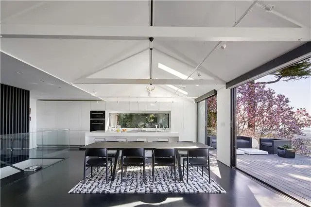 Удивительная калифорнийская резиденция вид Axelrod Architects кухня