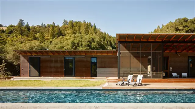 Терраса Surf House by Feldman Architecture с видом на океан