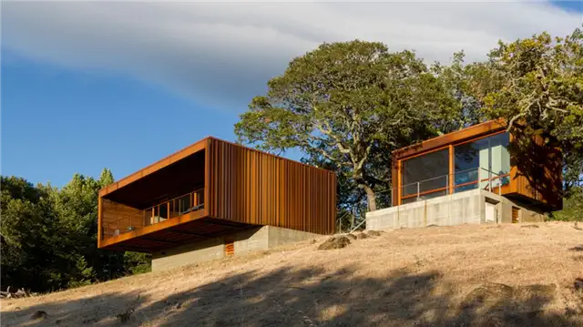 Терраса Surf House by Feldman Architecture с видом на океан