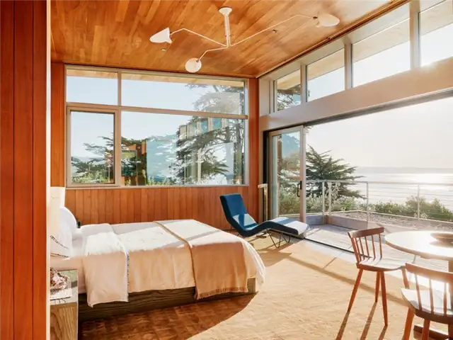 Спальня в доме Surf House by Feldman Architecture