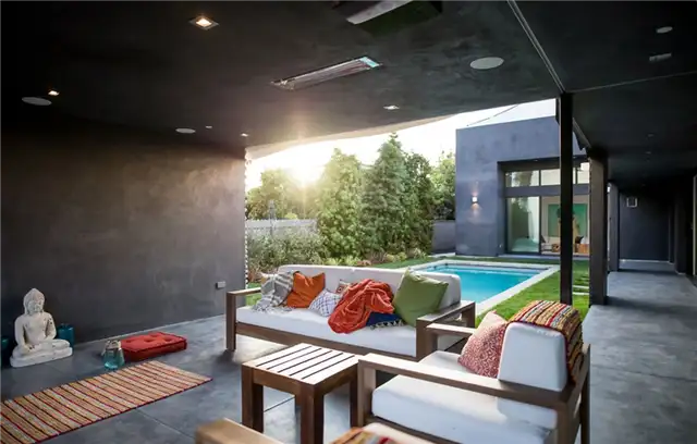 Терраса Surf House by Feldman Architecture с видом на океан
