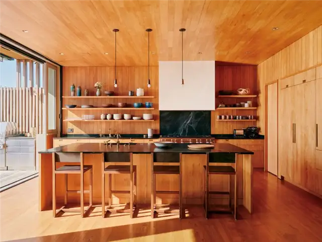 Кухня Surf House by Feldman Architecture