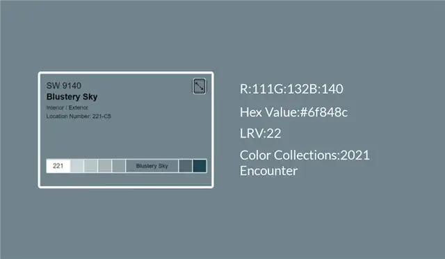 Blustery Sky Sherwin Williams