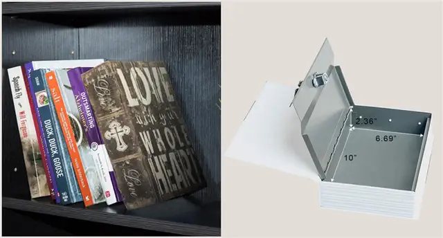 Книжный арт с запертым отделением