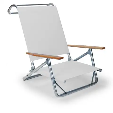 Original Mini-Sun Folding Aluminum Beach Chair By Telescope Casual