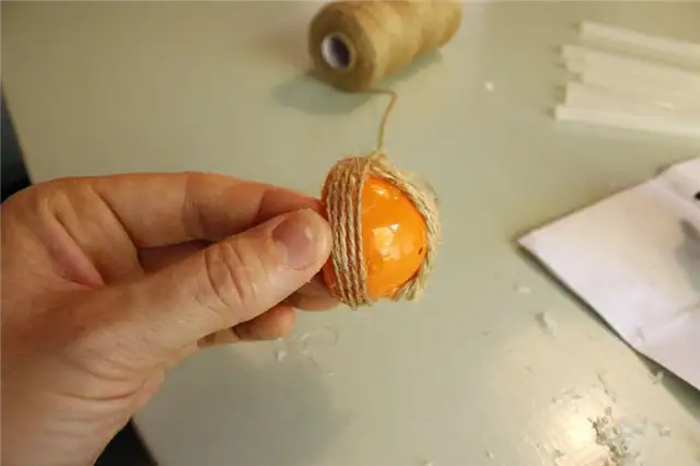 Начните с экваториальной части яйца