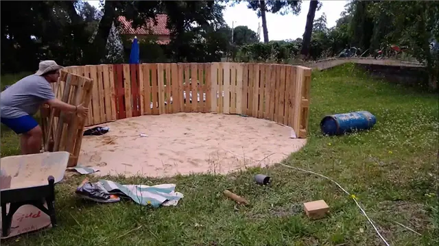 Надземный бассейн DIY (своими руками) из поддонов