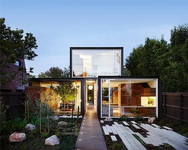 Уложенные объемы по проекту Austin Maynard Architects