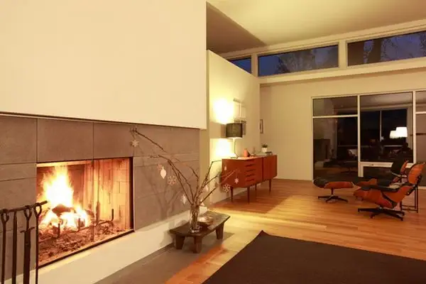 кресло eames-модерн-камин-красивый-дизайн