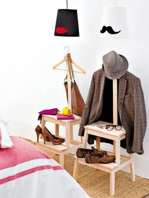 IKEA-Bekvam-Step-Stool-стеллаж для одежды