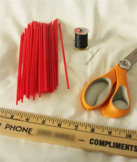 DIY (своими руками) Goemetric Straw Ornaments- материалы