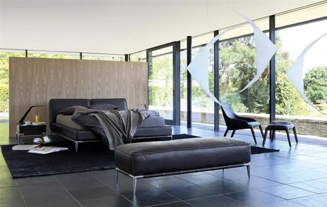 Современные кровати от Roche Bobois - кожаная мебель