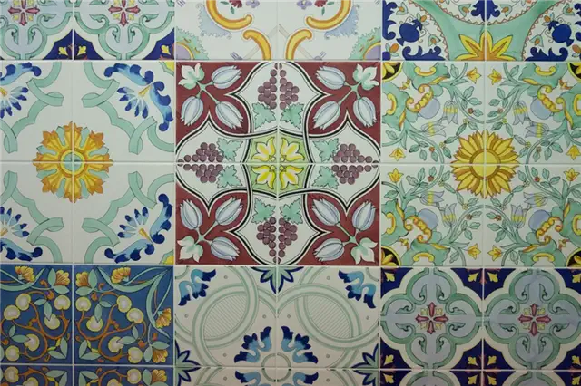 Ceramica Francesco de Maio - Blu Ponti - узор из листьев