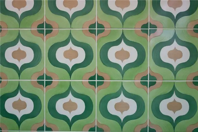 Ceramica Francesco de Maio - Blu Ponti - зеленый узор для ванной комнаты