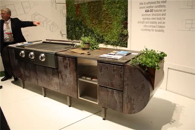 Dekton Grill kitchen Cort een material