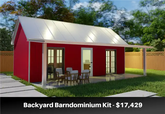 Комплект для барндоминиума на заднем дворе - $17,429