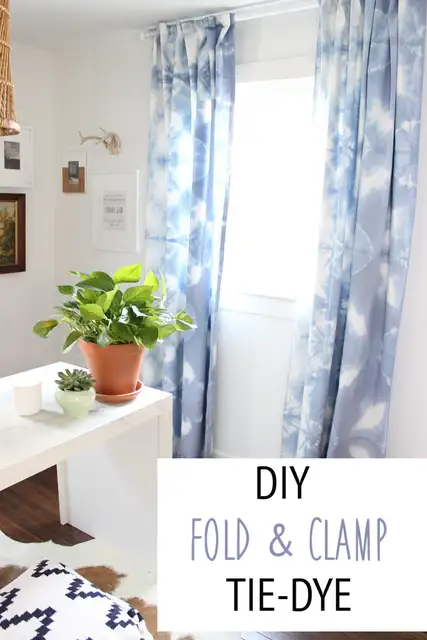 diy-fold-and-clamp-tie-dye