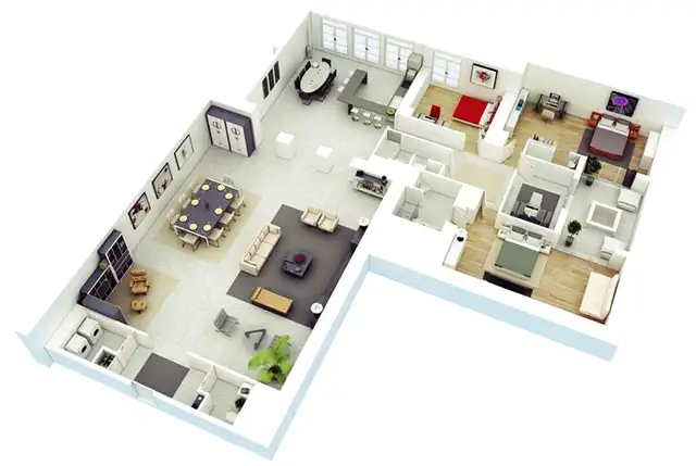 l-shaped-floor-plan-for-3-rooms-apartment
