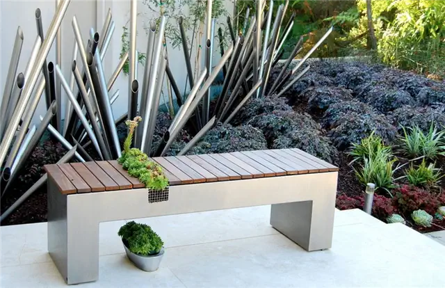 contemporary-modern-garden-bench