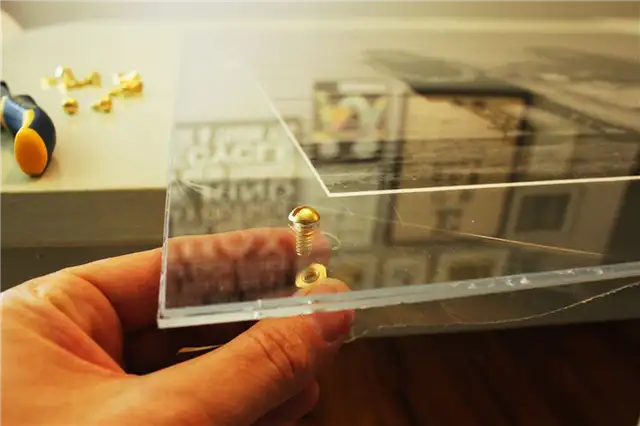 DIY (своими руками) Faux Lucite Frame Brass Accent