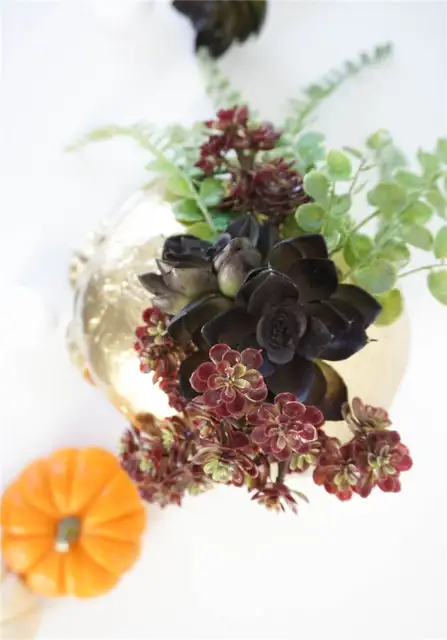 DIY (своими руками) Позолоченный Череп Ваза Суккулент
